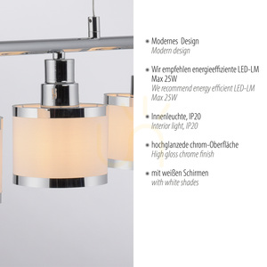 ACCOR függőlámpa 15375-17 króm 5xE14 small 3
