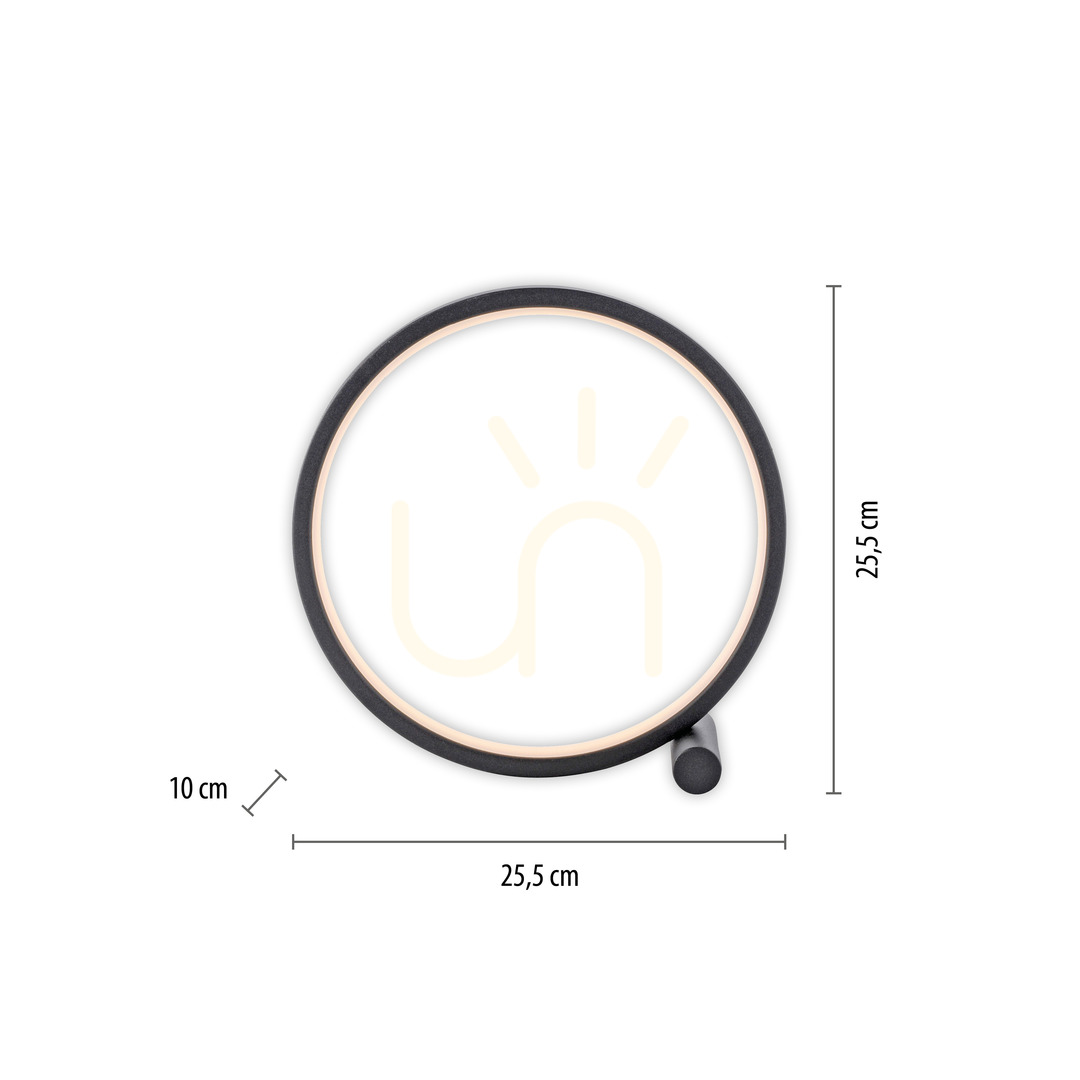 Kijelző MINI RITUS asztali lámpa 15395-18 fekete 1xLED MINI RITUS asztali lámpa 15395-18 fekete 1xLED