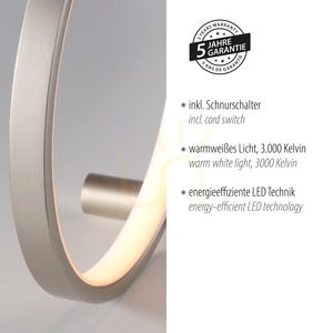 Zuma Line MINI RITUS 15395-21 ezüst LED asztali lámpa 13 W small 4