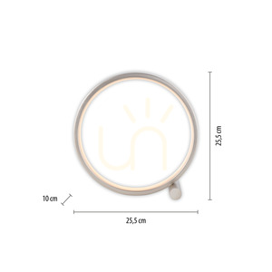 Zuma Line MINI RITUS 15395-21 ezüst LED asztali lámpa 13 W small 8