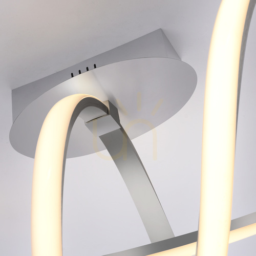 Jelölje be JUST LIGHT MARIA 15403-95 ezüstszínű LED mennyezeti lámpa, 61 cm, Switchmo