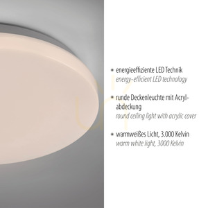Zuma Line Uranus 14265-16VE fehér LED mennyezeti lámpa 12 W 26 cm small 3
