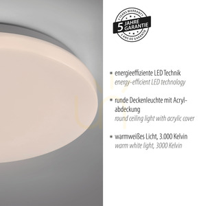 Zuma Line Uranus 14265-16VE fehér LED mennyezeti lámpa 12 W 26 cm small 4