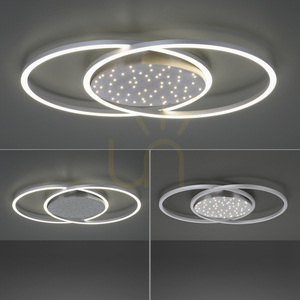 YUKI 6025-55 LED mennyezeti lámpa, ezüst, 66,8 cm, 48 W, CCT 2700–5000 K, távirányítóval small 11