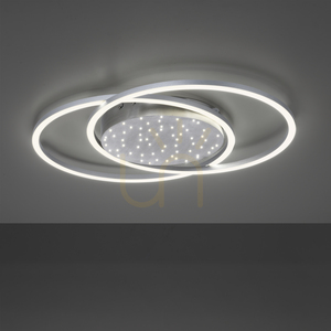 YUKI 6025-55 LED mennyezeti lámpa, ezüst, 66,8 cm, 48 W, CCT 2700–5000 K, távirányítóval small 9
