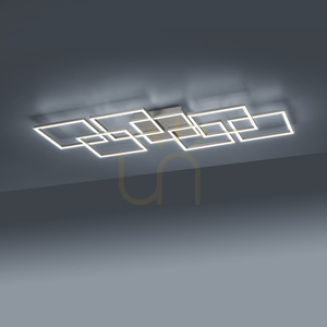 Paul Neuhaus Q-INIGO 6014-55 LED mennyezeti lámpa, acélszínű, 7 fényforrással, CCT small 9