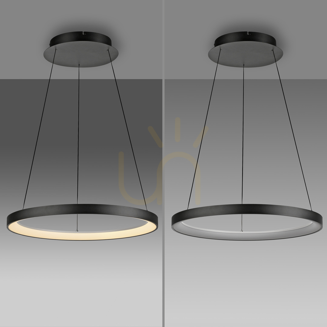 Kilátás HOOP függőlámpa 2851-18 fekete 1xLED HOOP függőlámpa 2851-18 fekete 1xLED
