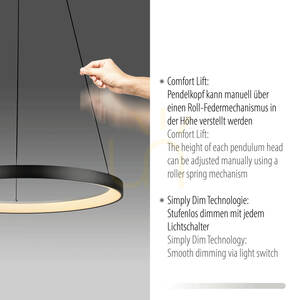 HOOP függőlámpa 2851-18 fekete 1xLED 3 HOOP függőlámpa 2851-18 fekete 1xLED small 3