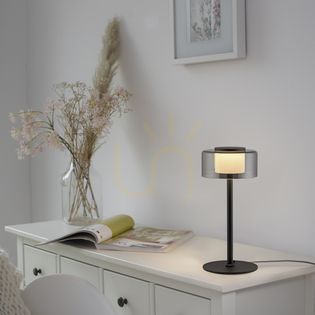 Előnézet RIKA asztali lámpa 4110-18 Fekete 1xLED RIKA asztali lámpa 4110-18 Fekete 1xLED