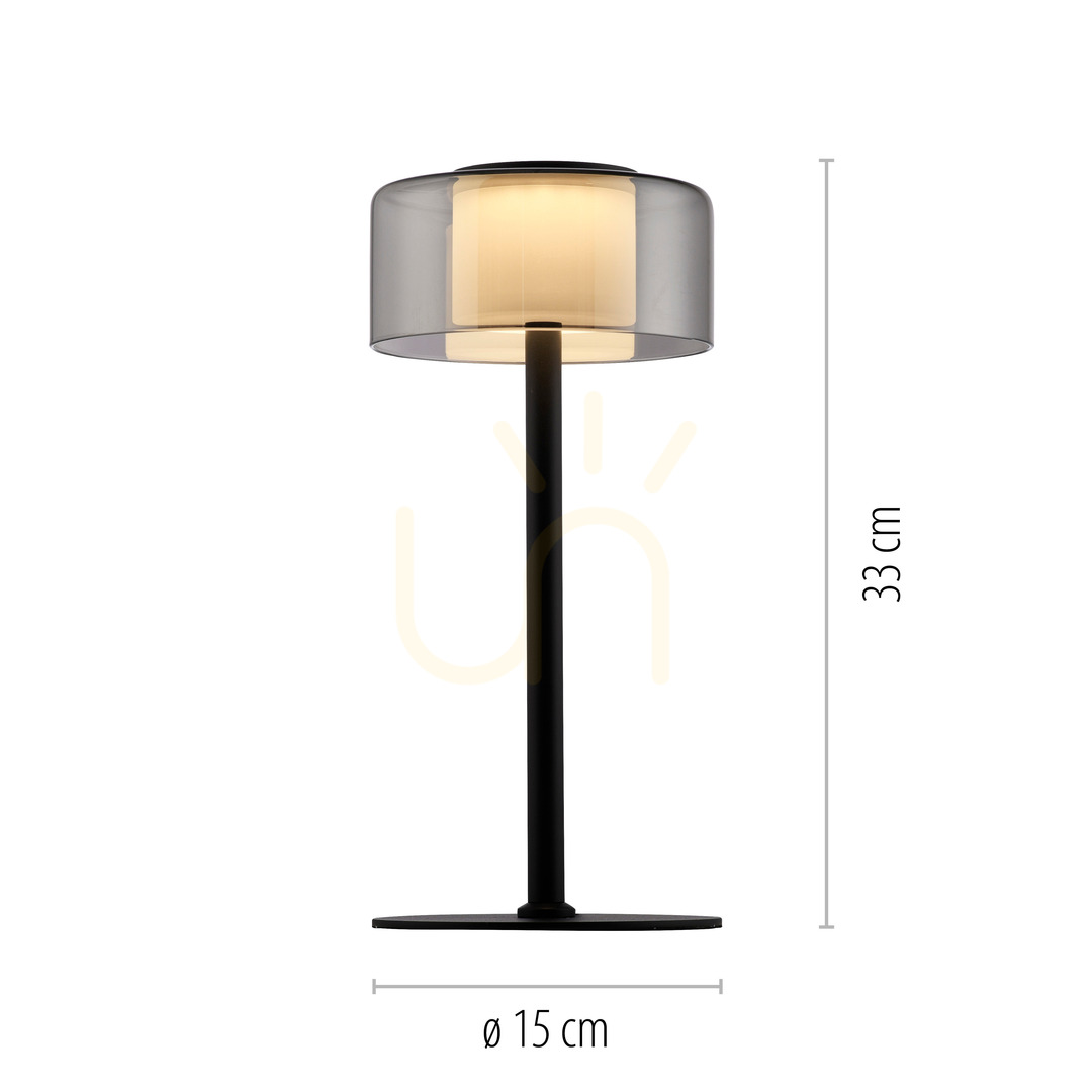 Kijelző RIKA asztali lámpa 4110-18 Fekete 1xLED RIKA asztali lámpa 4110-18 Fekete 1xLED
