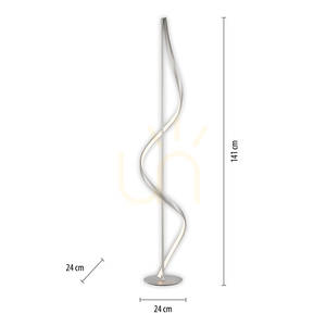 Q-SWING állólámpa 438-55 ezüst 1xLED small 8