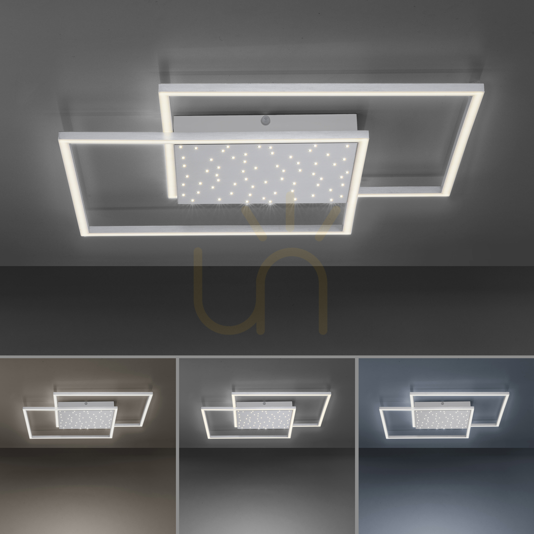 Előadás Plafond YUKI 6024-55 Ezüst 3xLED Plafond YUKI 6024-55 Ezüst 3xLED