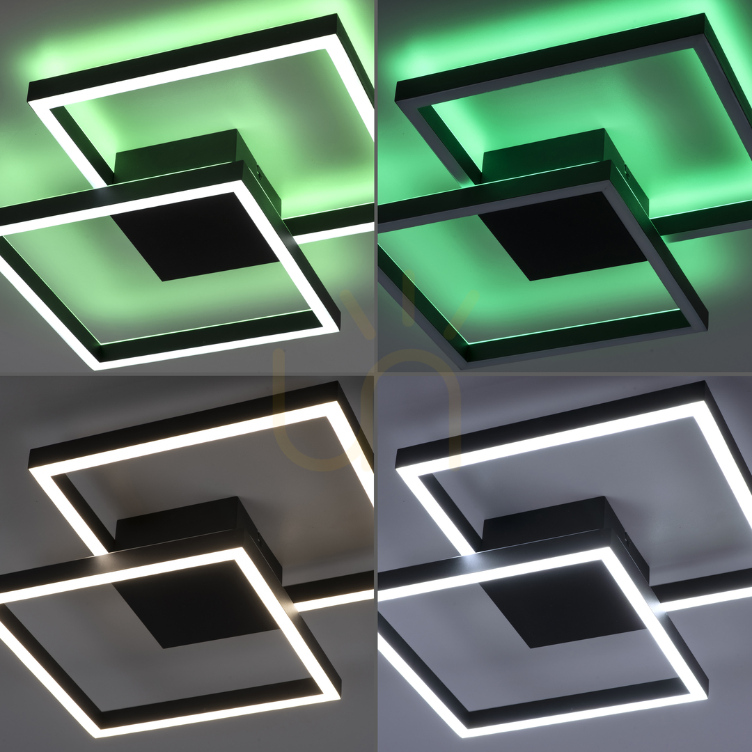 Kijelző Plafond Q-MARKO 6144-18 fekete 2xLED Plafond Q-MARKO 6144-18 fekete 2xLED