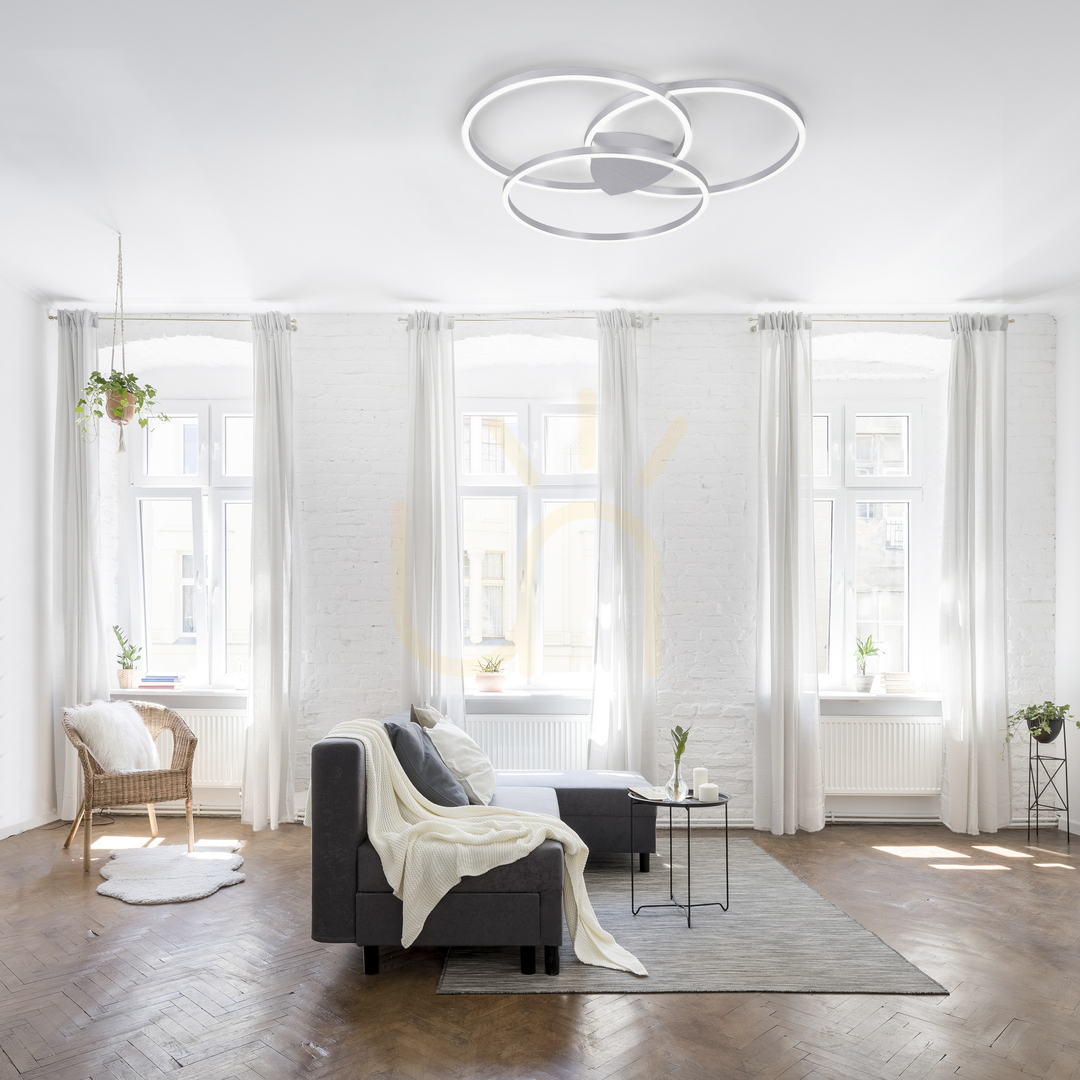 Előnézet Q-KATE plafond 6579-95 Ezüst 3xLED Q-KATE plafond 6579-95 Ezüst 3xLED