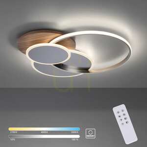 Paul Neuhaus PALMA 8328-79 LED mennyezeti lámpa, fa dekor, 55 W 2700–5000 K, fényerőszabályozható, távirányítóval small 12