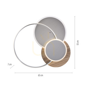 Paul Neuhaus PALMA 8328-79 LED mennyezeti lámpa, fa dekor, 55 W 2700–5000 K, fényerőszabályozható, távirányítóval small 7