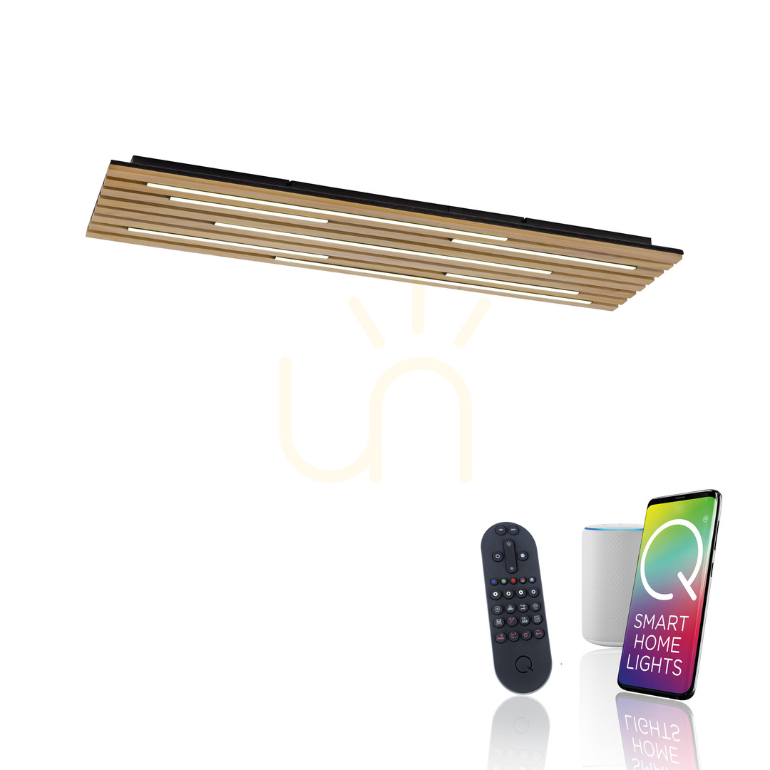 Kilátás Fali lámpa Q-AKUSTIK 6422-79 fa 1xLED Fali lámpa Q-AKUSTIK 6422-79 fa 1xLED