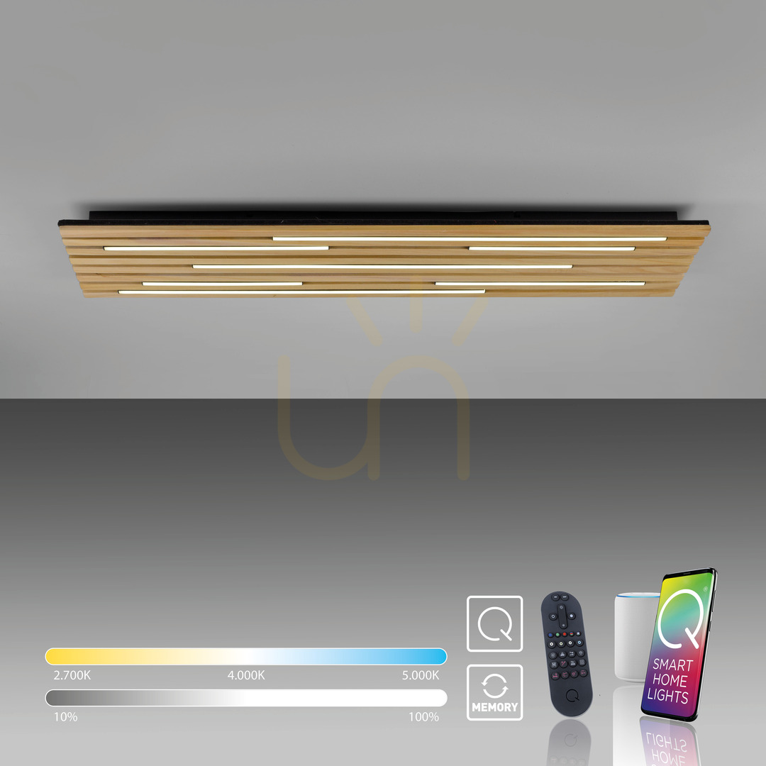 Kijelző Fali lámpa Q-AKUSTIK 6422-79 fa 1xLED Fali lámpa Q-AKUSTIK 6422-79 fa 1xLED