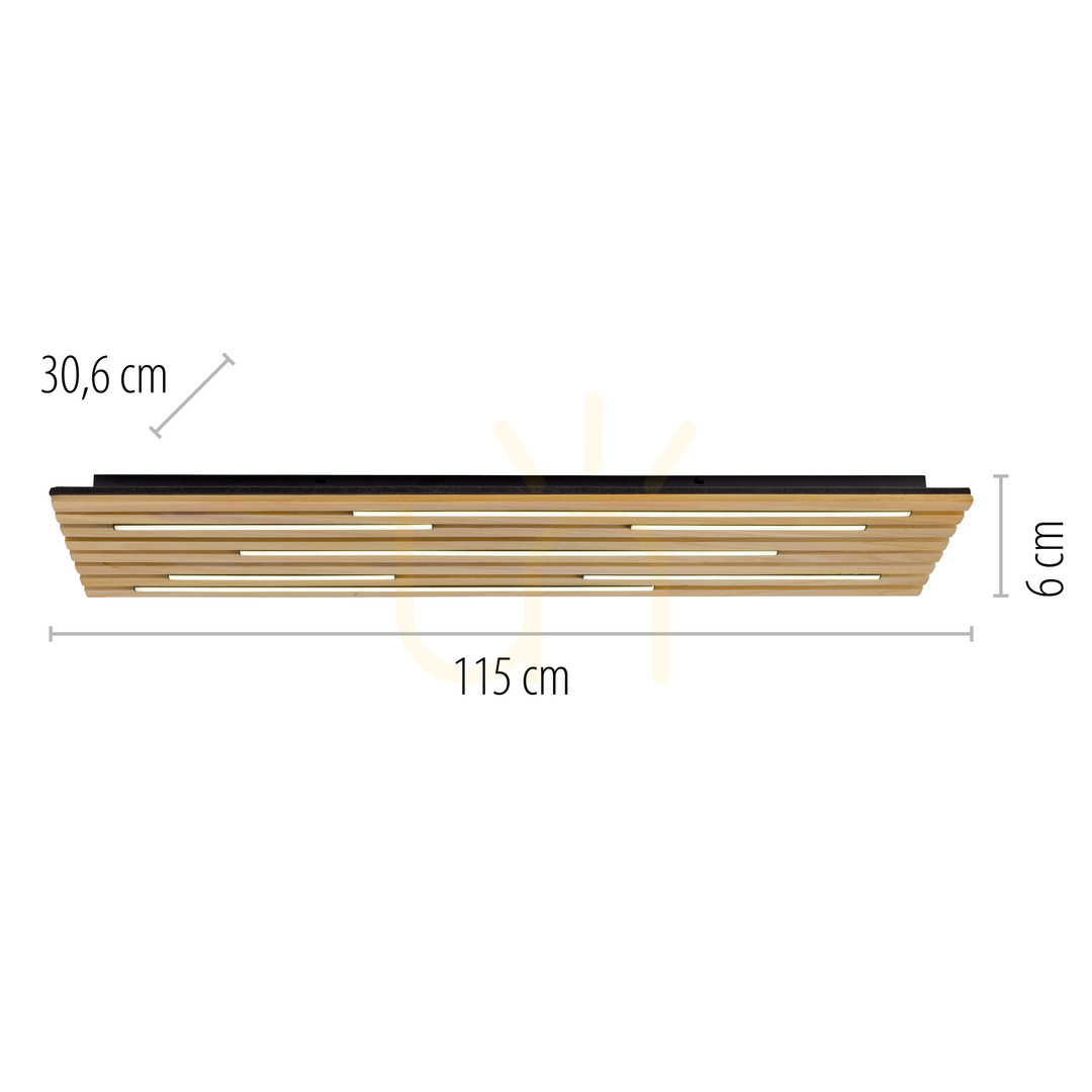 Kijelző Fali lámpa Q-AKUSTIK 6422-79 fa 1xLED Fali lámpa Q-AKUSTIK 6422-79 fa 1xLED