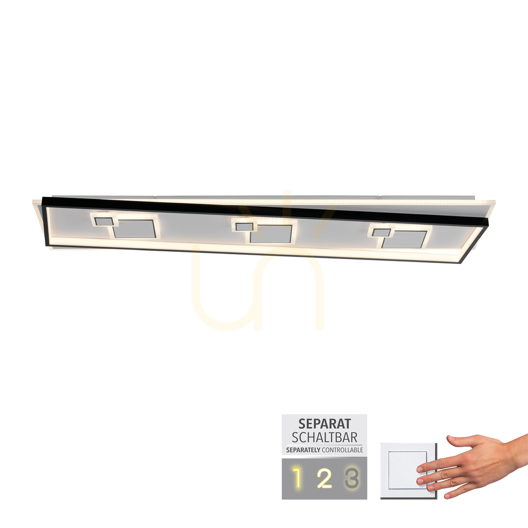 Kilátás Plafond MAILAK 6391-16 fekete 8xLED Plafond MAILAK 6391-16 fekete 8xLED