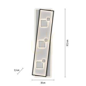 Plafond MAILAK 6391-16 fekete 8xLED 8 Plafond MAILAK 6391-16 fekete 8xLED small 8