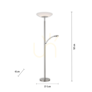 ALFRED 655-55 ezüst 2xLED állólámpa small 7