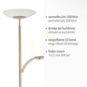 ALFRED 655-60 állólámpa barna 2xLED small 3