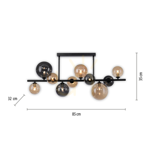 POPSICLE Plafond 6583-18 Színezett 10xG9 small 8