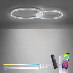 Paul Neuhaus Q-KATE 6589-95 LED mennyezeti lámpa, acélszínű, 96,4 cm, 42 W small 12