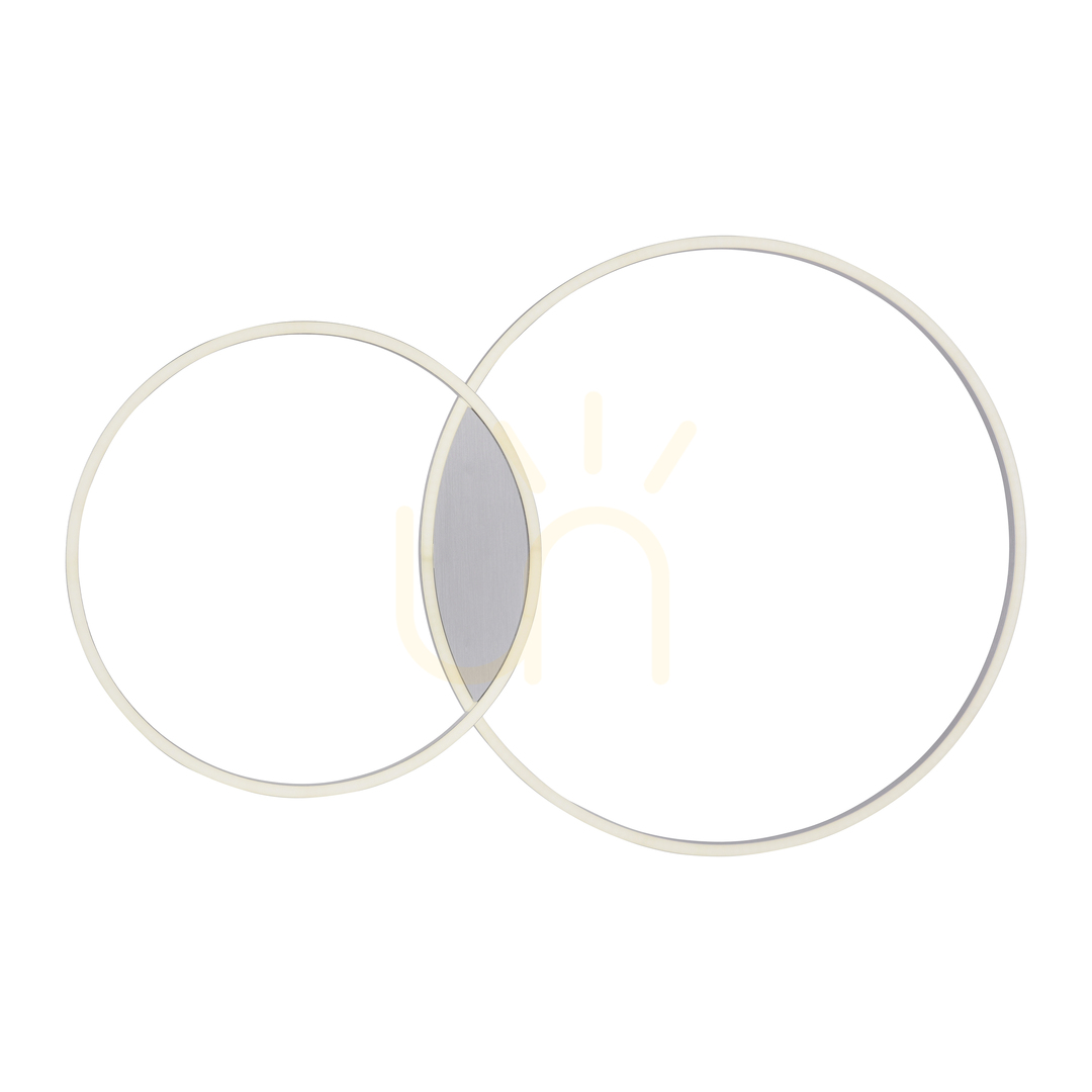 Jelölje be Q-KATE Plafond 6590-95 Silver 2xLED ezüst Q-KATE Plafond 6590-95 Silver 2xLED ezüst