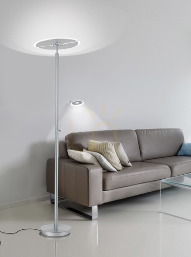 Jelölje be ARTUR 673-55 LED állólámpa olvasólámpával, ezüst