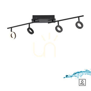 SILEDA Plafond 6786-13 fekete 4xLED small 1