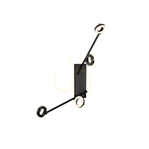 SILEDA Plafond 6786-13 fekete 4xLED small 15