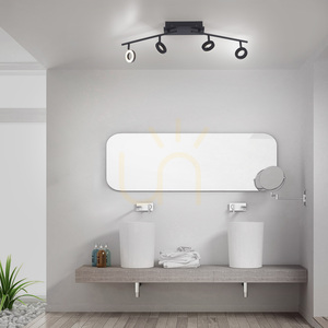 SILEDA Plafond 6786-13 fekete 4xLED small 2
