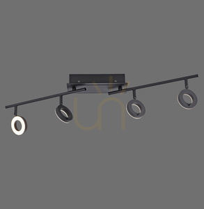 SILEDA Plafond 6786-13 fekete 4xLED small 0