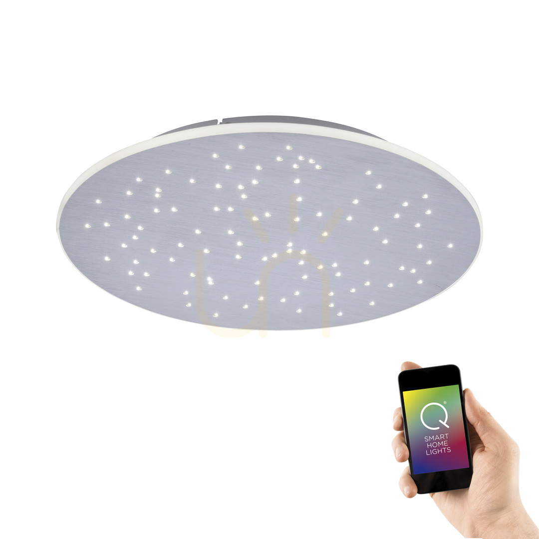 Kilátás Plafond Q-NIGHTSKY 8037-95 Silver 1xLED ezüst Plafond Q-NIGHTSKY 8037-95 Silver 1xLED ezüst
