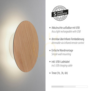 AKKU-PUNTUA fali lámpa 8152-79 Fa 1xLED small 4