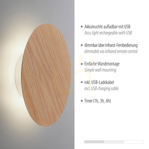 AKKU-PUNTUA fali lámpa 8153-79 fa 1xLED 3 AKKU-PUNTUA fali lámpa 8153-79 fa 1xLED small 3
