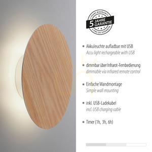 AKKU-PUNTUA fali lámpa 8153-79 fa 1xLED 4 AKKU-PUNTUA fali lámpa 8153-79 fa 1xLED small 4