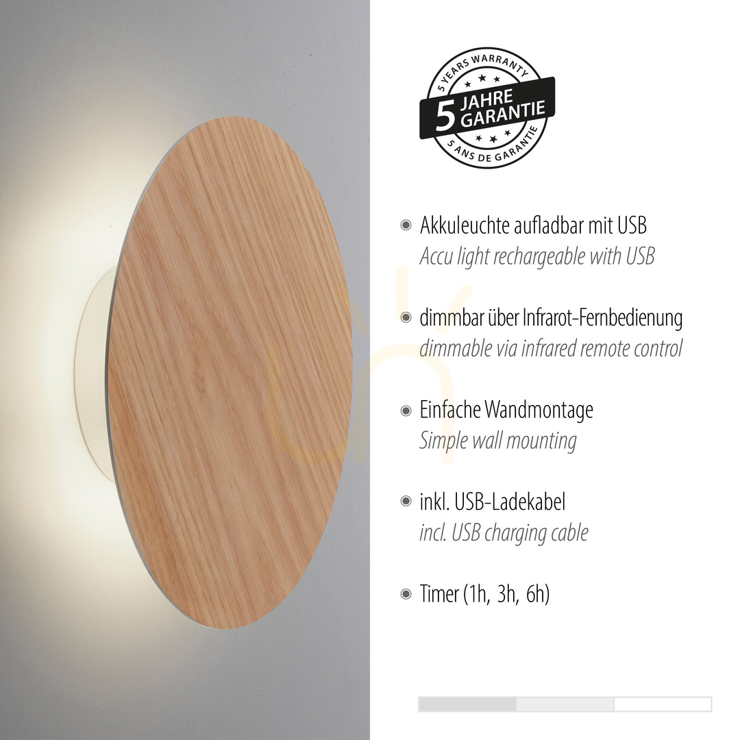 Előadás AKKU-PUNTUA fali lámpa 8153-79 fa 1xLED AKKU-PUNTUA fali lámpa 8153-79 fa 1xLED
