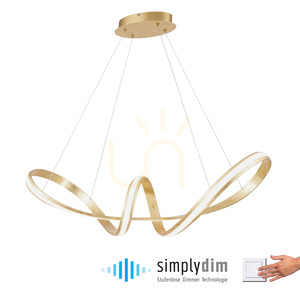 MELINDA 8292-12 LED függeszték, arany, 91 × 35 cm, 45 W, 5400 lm, 3000 K, Simply Dim small 1