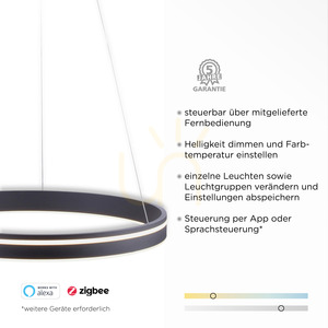 Q-VITO 8411-13 antracit 1xLED függőlámpa small 3