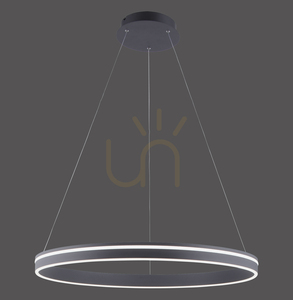 Q-VITO 8412-13 LED függeszték, antracit, Ø 79,4 cm, 65 W, 7000 lm, CCT 2700–5000 K, távirányító, ZigBee small 0