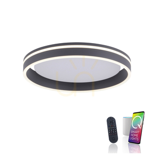 Q-VITO 8414-13 LED mennyezeti lámpa 40 cm 33 W 2700–5000 K ZigBee antracit small 1