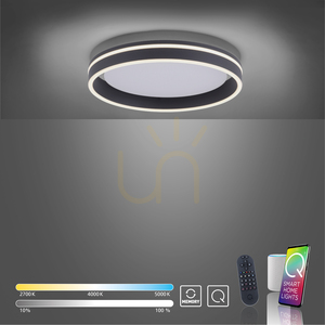 Q-VITO 8414-13 LED mennyezeti lámpa 40 cm 33 W 2700–5000 K ZigBee antracit small 10
