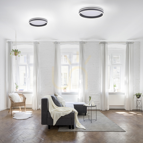 Jelölje be Q-VITO 8414-13 LED mennyezeti lámpa 40 cm 33 W 2700–5000 K ZigBee antracit