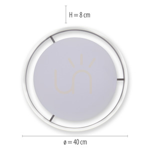 Q-VITO 8414-13 LED mennyezeti lámpa 40 cm 33 W 2700–5000 K ZigBee antracit small 7