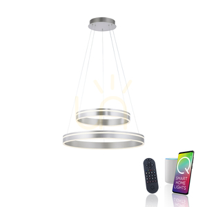 Q-VITO függőlámpa 8420-55 ezüst 2xLED 1 Q-VITO függőlámpa 8420-55 ezüst 2xLED small 1