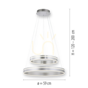 Q-VITO függőlámpa 8420-55 ezüst 2xLED 7 Q-VITO függőlámpa 8420-55 ezüst 2xLED small 7
