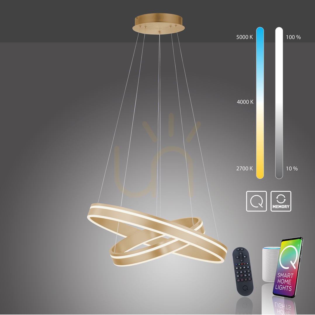 Kilátás Q-VITO 8420-60 barna 2xLED függőlámpa Q-VITO 8420-60 barna 2xLED függőlámpa